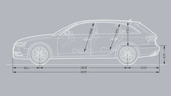 Skoda Octavia a7 габариты. Шкода универсал размеры