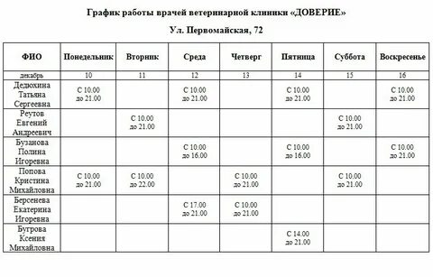 График работы поликлиники 5 курск