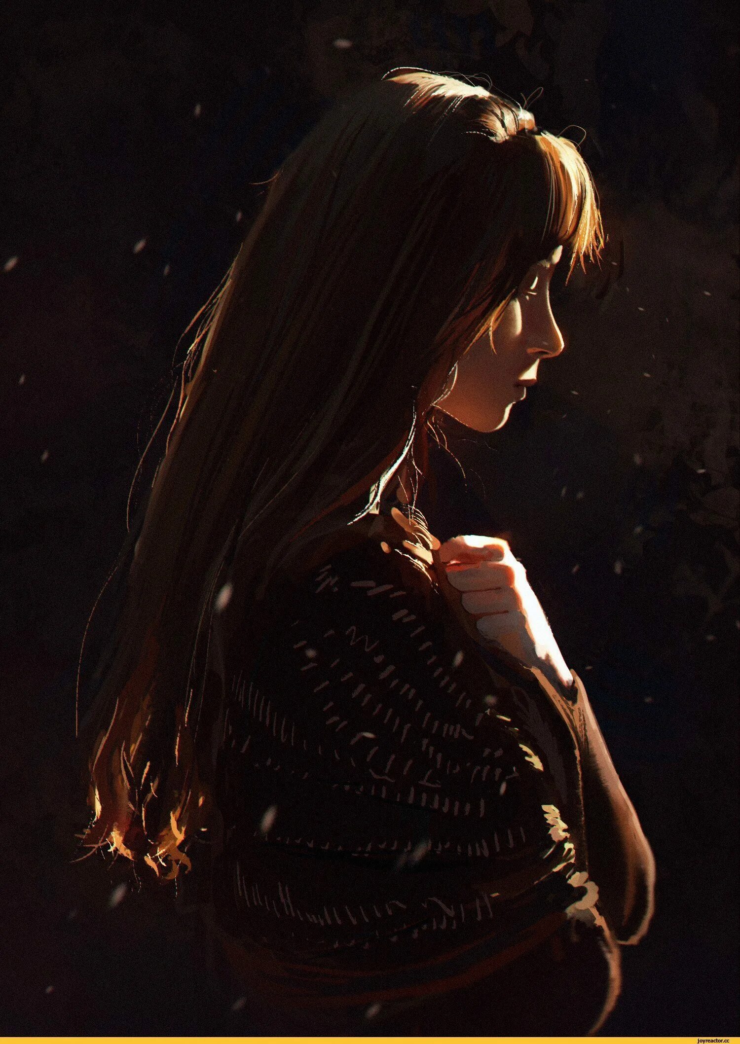 Красивая девушка арт. Девушка со спины рисунок. Девушка с каштановыми волосами арт. Девушка спиной арт. Аниме девушка сзади.