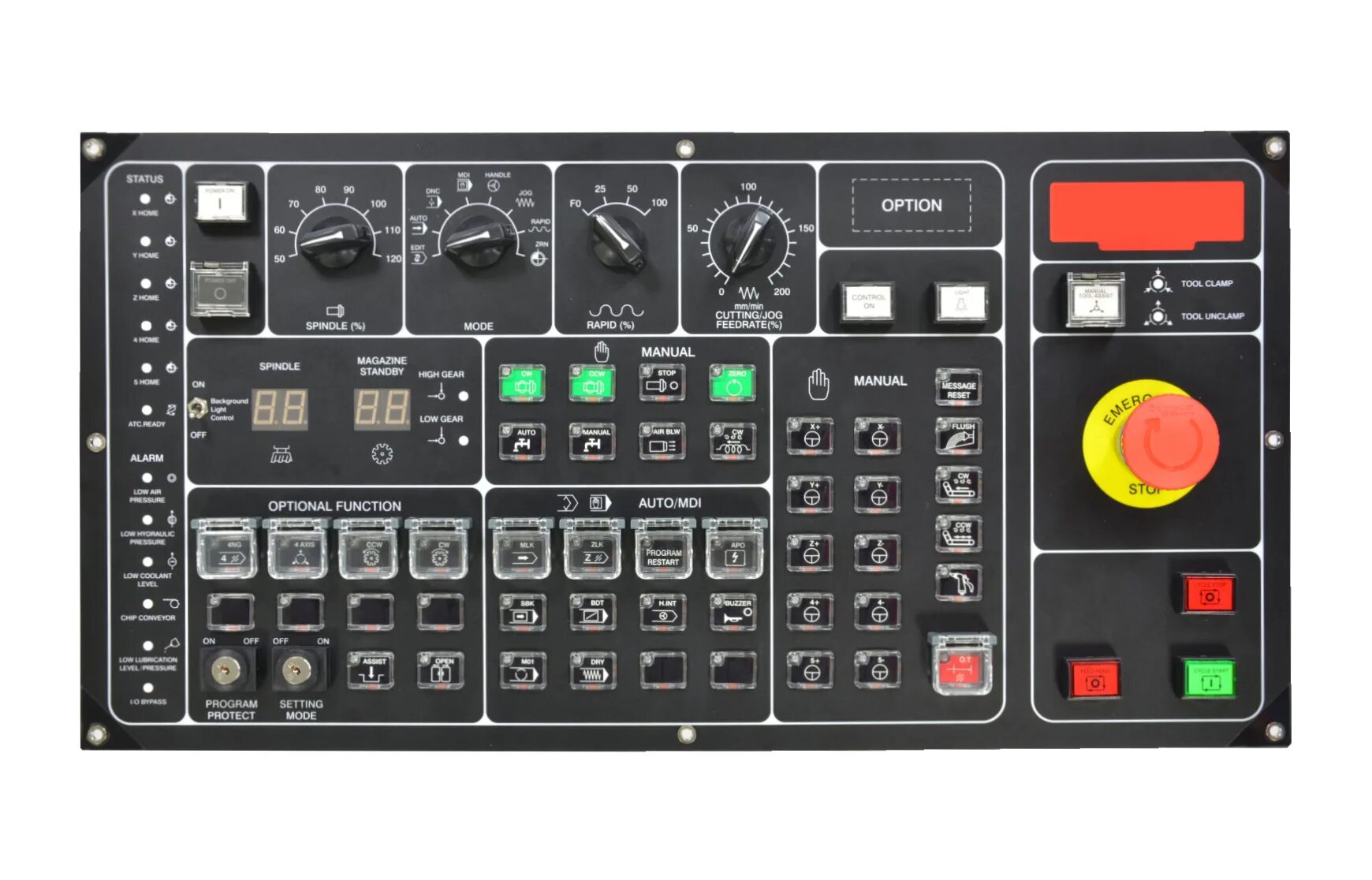 Панель управления 22. Чпу yeu-lian пульт управления. fanuc operation panel. картридер fanuc. cnc milling control panel.