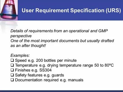 Specify requirement