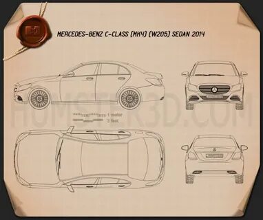 Мерседес w205 размеры