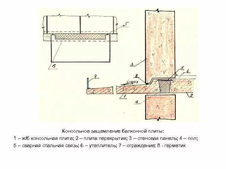 Как крепится балкон. Усиление балконной плиты чертеж. Узел балконной плиты в панельном доме. Крепление балконной плиты в панельном доме. Схема монтажа балконной плиты в панельном доме.