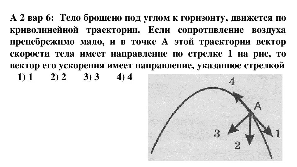 На рисунке показаны траектории