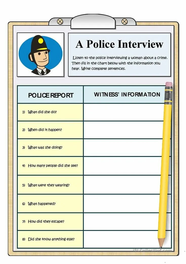 Fill in the chart