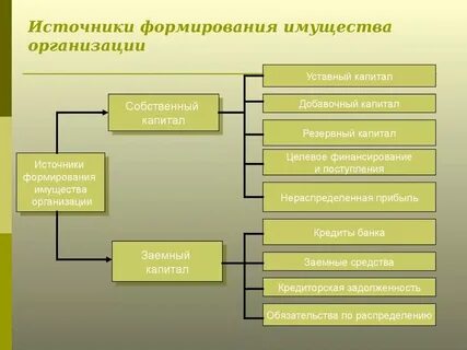 Что относится к собственным источникам имущества