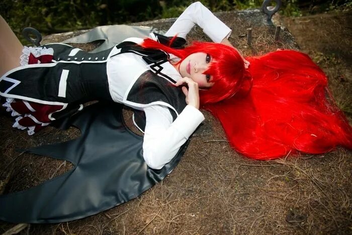 Cosplay school. Rias Gremory Cosplay. Риас косплей.