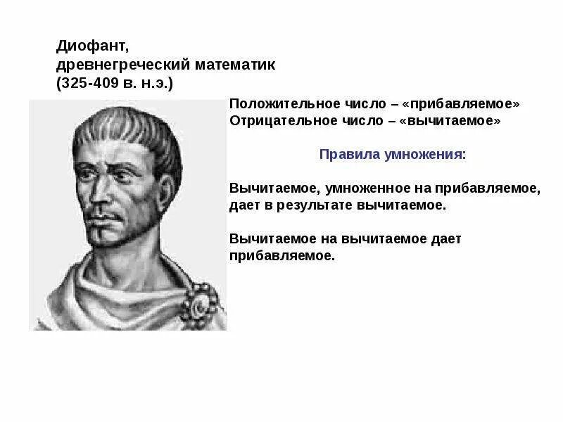 Вопрос положительные и отрицательные числа. Древнегреческий математик диофант. диофант александрийский портрет. диофант в древней греции. диофант и отрицательные числа.