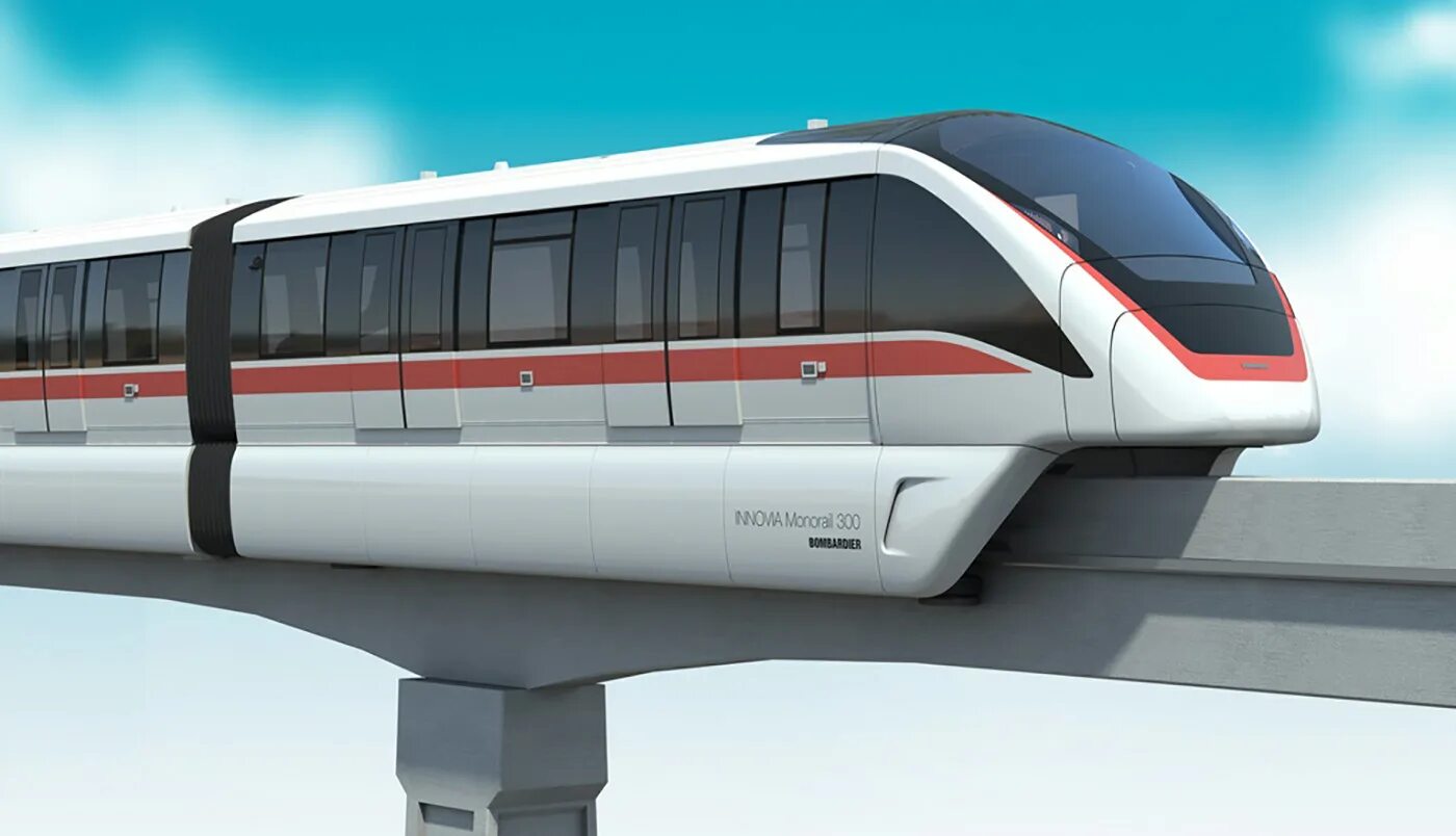 Bombardier innovia Monorail 300. Монорельс Китай. Поезд на монорельсе. Современный монорельс