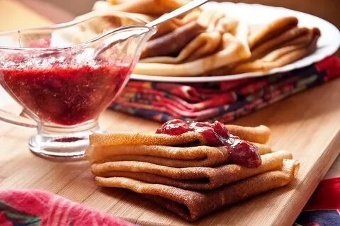 Блины с джемом