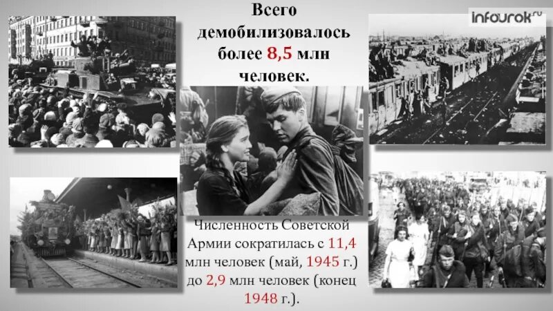 Демобилизация 1945. Культура послевоенного времени. мирная жизнь после войны 1945. восстановление после войны 1945. послевоенное время ссср 1945-1953.