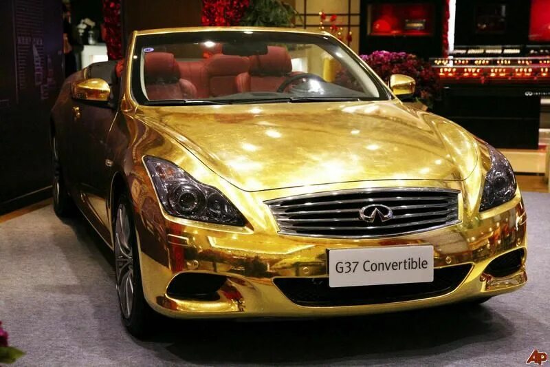 Gold car