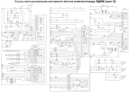 Схема электропоезда