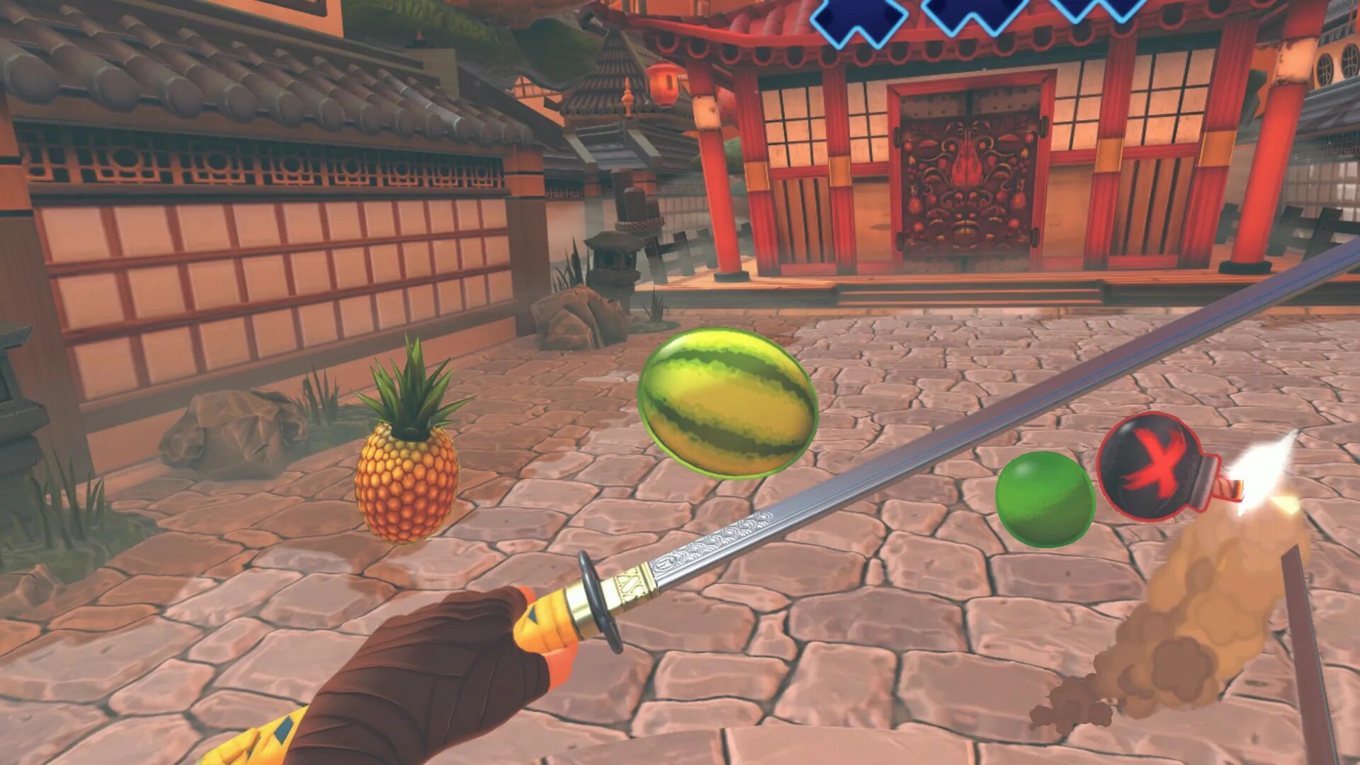 Игра ниндзя фруктов. Игра Fruit Ninja VR. Fruit Ninja VR 2. Fruit Ninja VR ps4. Фруктовый ниндзя - Fruit Ninja.