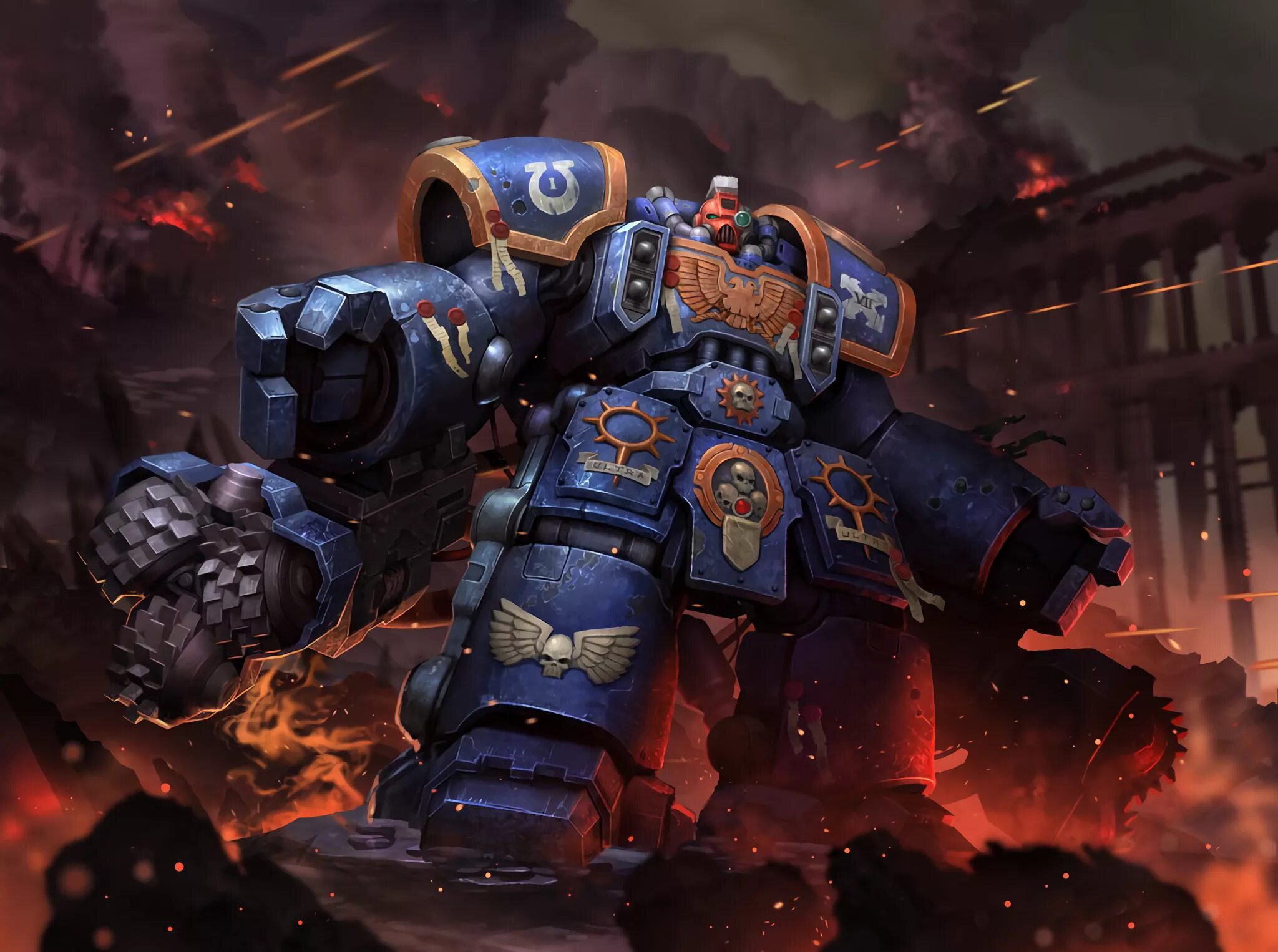 Space marine 40k. Вархаммер 40к Ультрамарины. Вархаммер 40000 Ультрамарины. Ультрадесант Warhammer 40000. Вархаммер 40000 Ультрамарины арт.