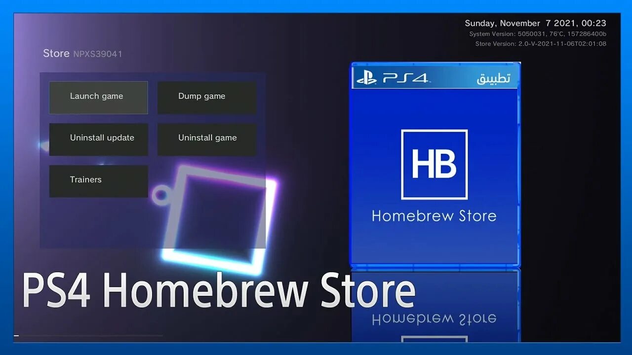 Homebrew store. Ps4 homebrew.