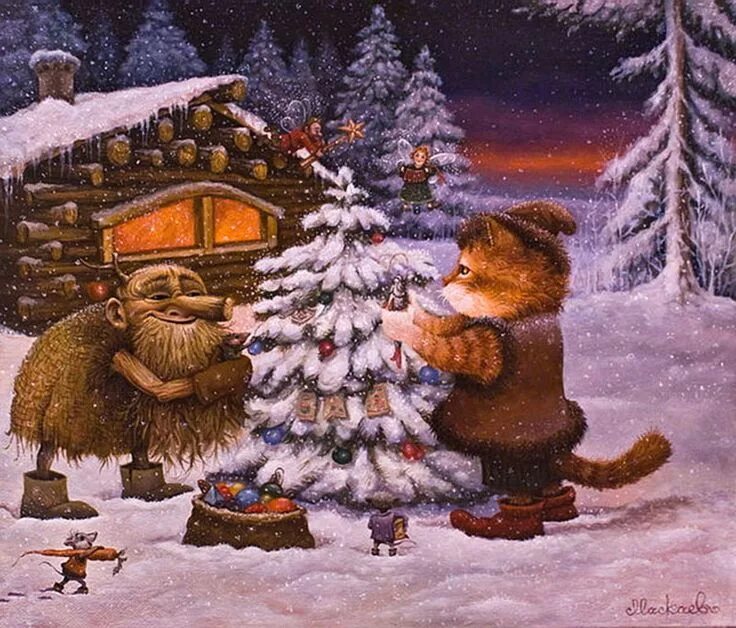 Домовой и новый год. Гном юлениссен. Домовой елки. Домовой на новый год. Персонаж домовой на новый год.