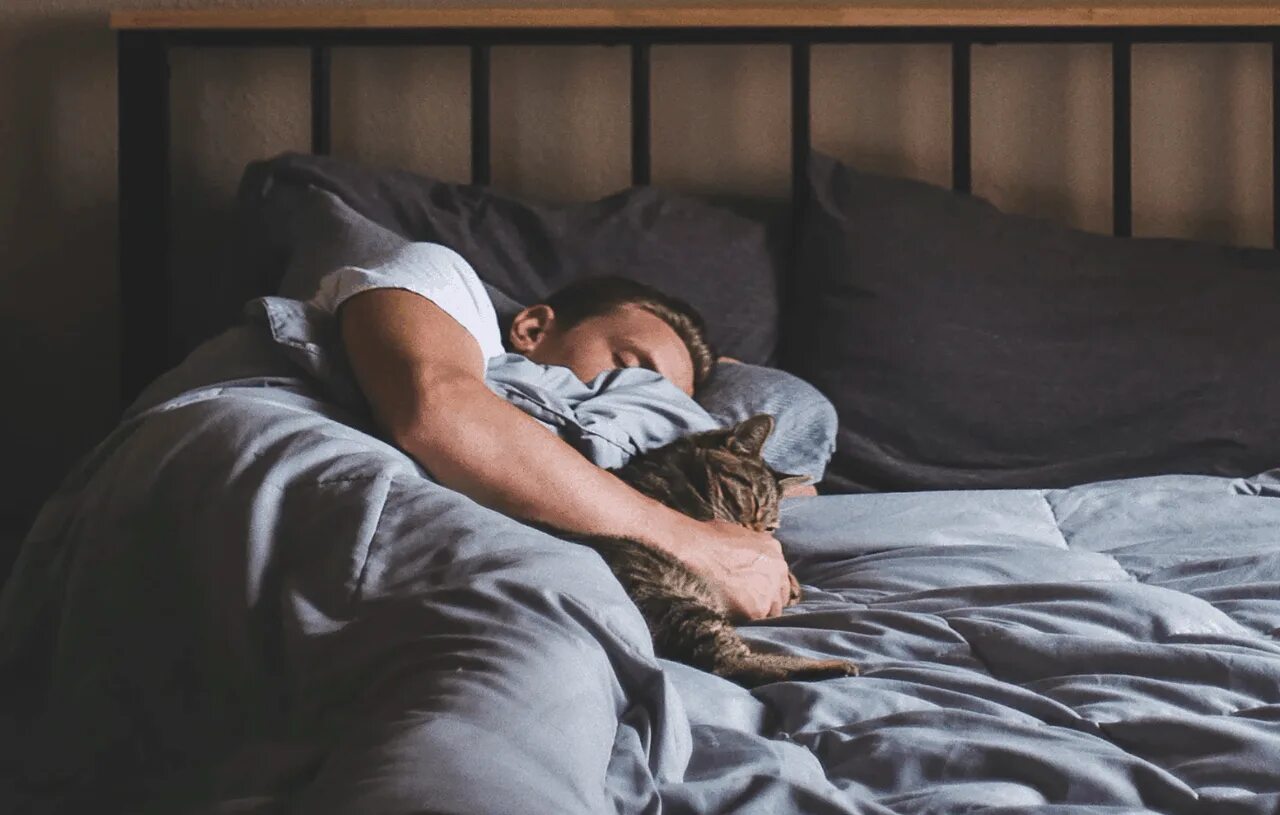 The bed was slept in