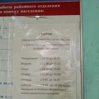 Паспортный стол подольск часы работы