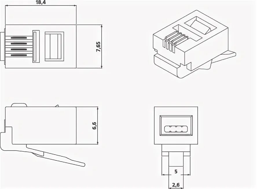 Типы разъемов rj 45