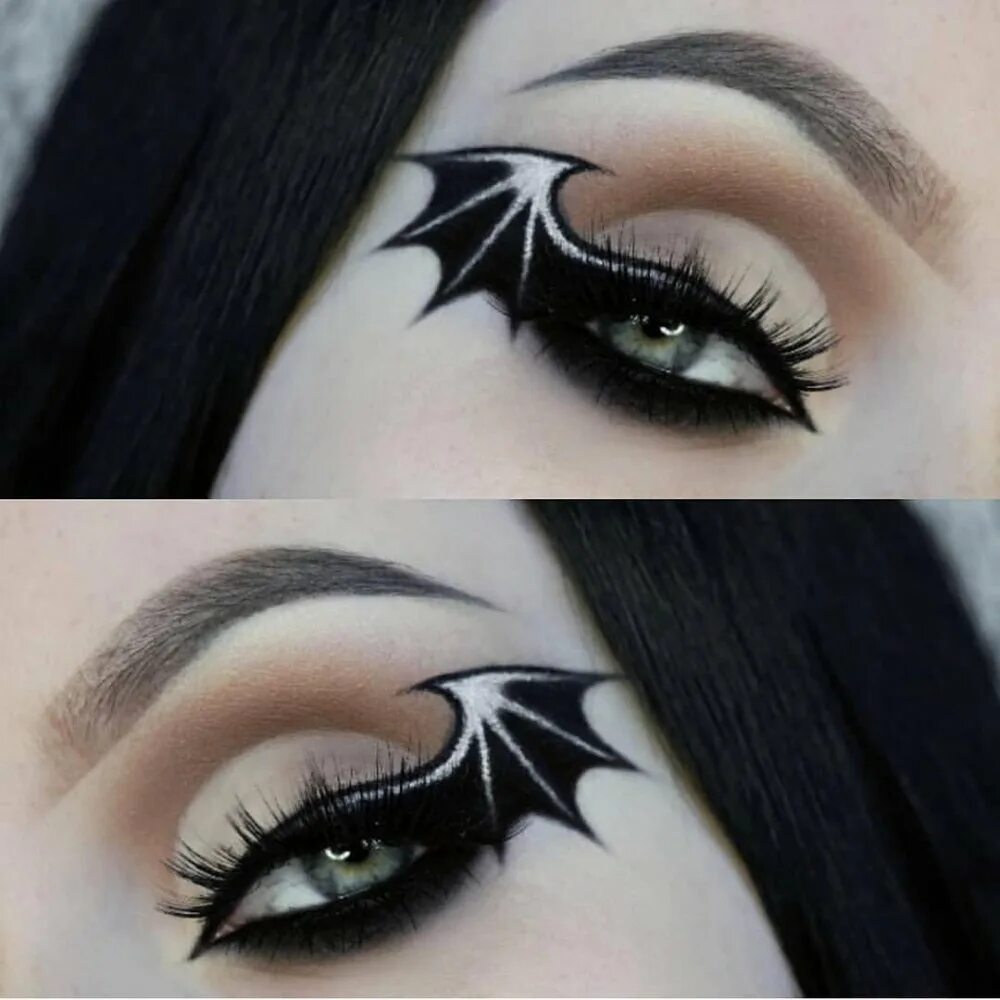 Необычный черный макияж. Макияж летучей мыши для девочки. Макияж летучей мыши на хэллоуин для девушек. Макияж летучей мыши для девочки. Макияж глаз на хэллоуин.