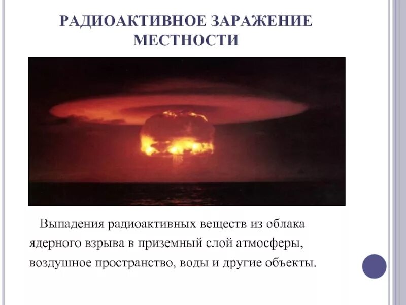 Следы радиоактивных облаков