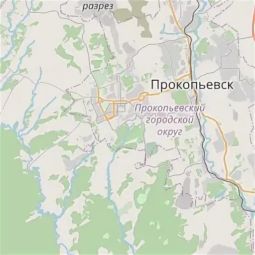Карта прокопьевска