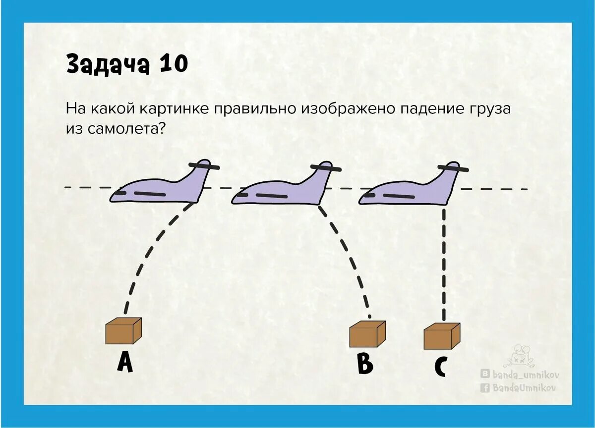 Траектория падения груза с самолета. Задача про самолет. На какой картинке правильно изображено падение бомбы из самолета?. Траектория падения бомбы с самолета.