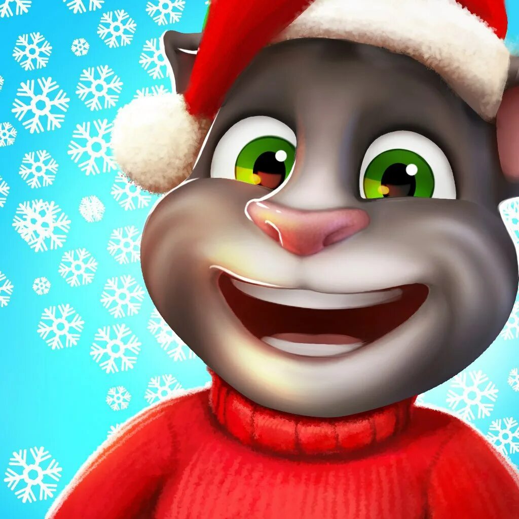 Talking Tom. Новогодний том говорящий. Говорящий том новый год. Кот том новый год. New talking tom