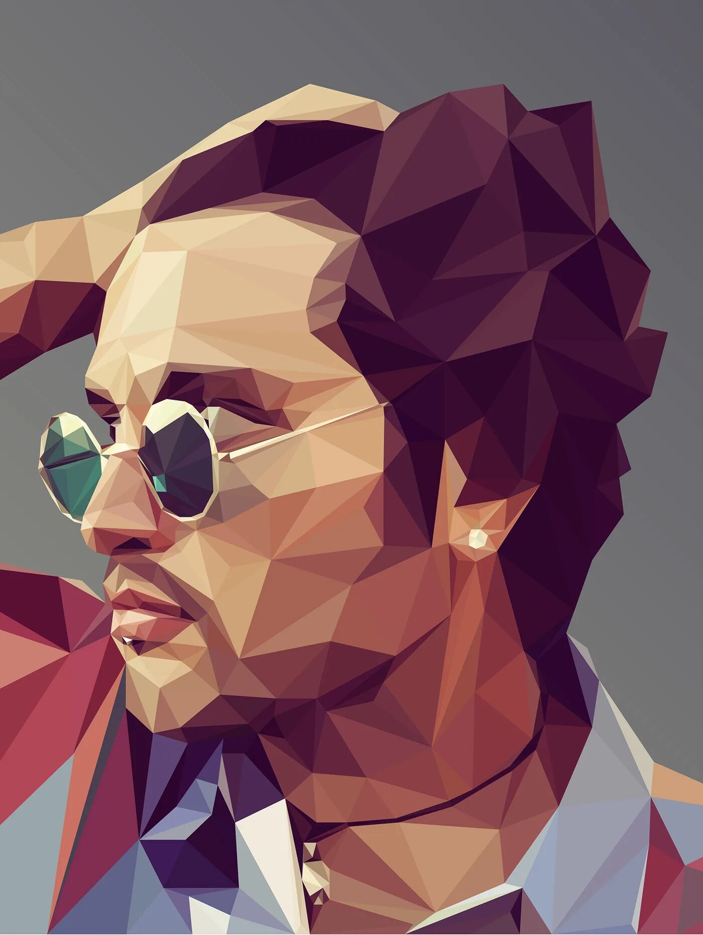 Стили изображений. Лоу Поли. Низкополигональное моделирование (Low-Poly. Полигональный портрет. Полигональная живопись.