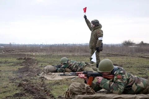 Во время учебных стрельб