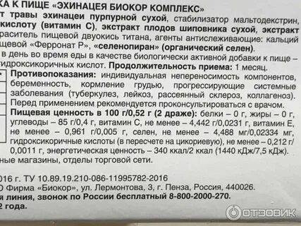 Биокор эхинацея
