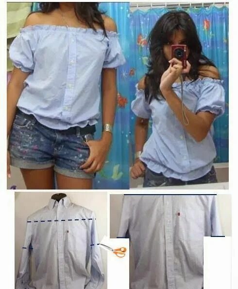 Что можно сделать из старых мужских upcycled man shirt in dress Upcycle clothes, Shirt makeover, Upcycle shirt