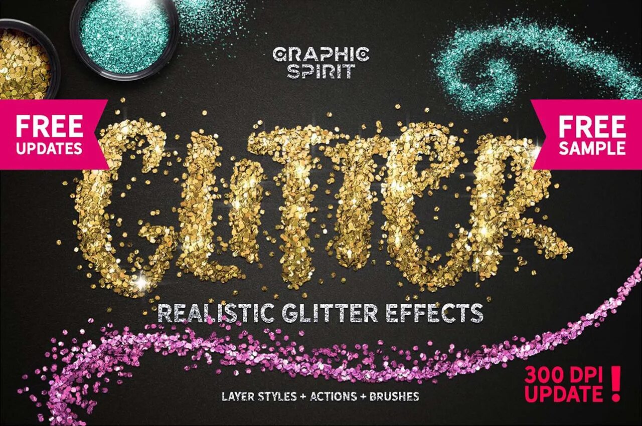 Glitter text generator