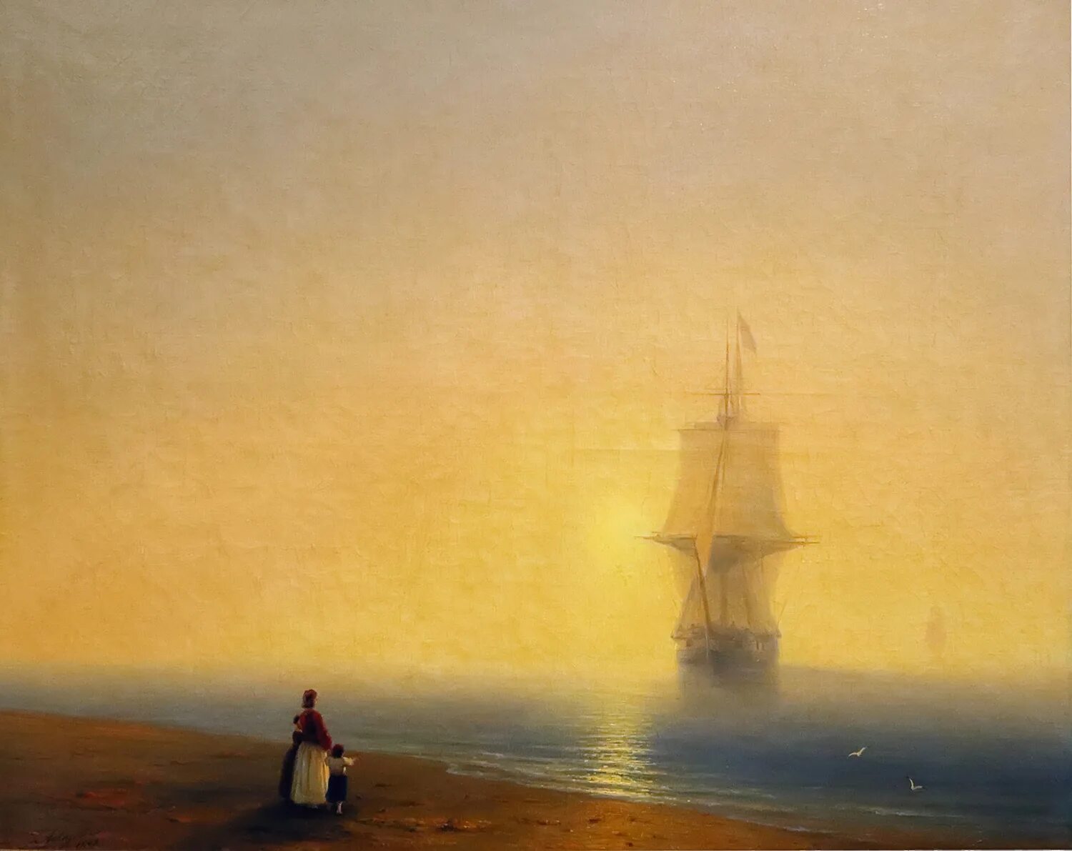 Картины в стиле айвазовского. Айвазовский утро на море 1849.