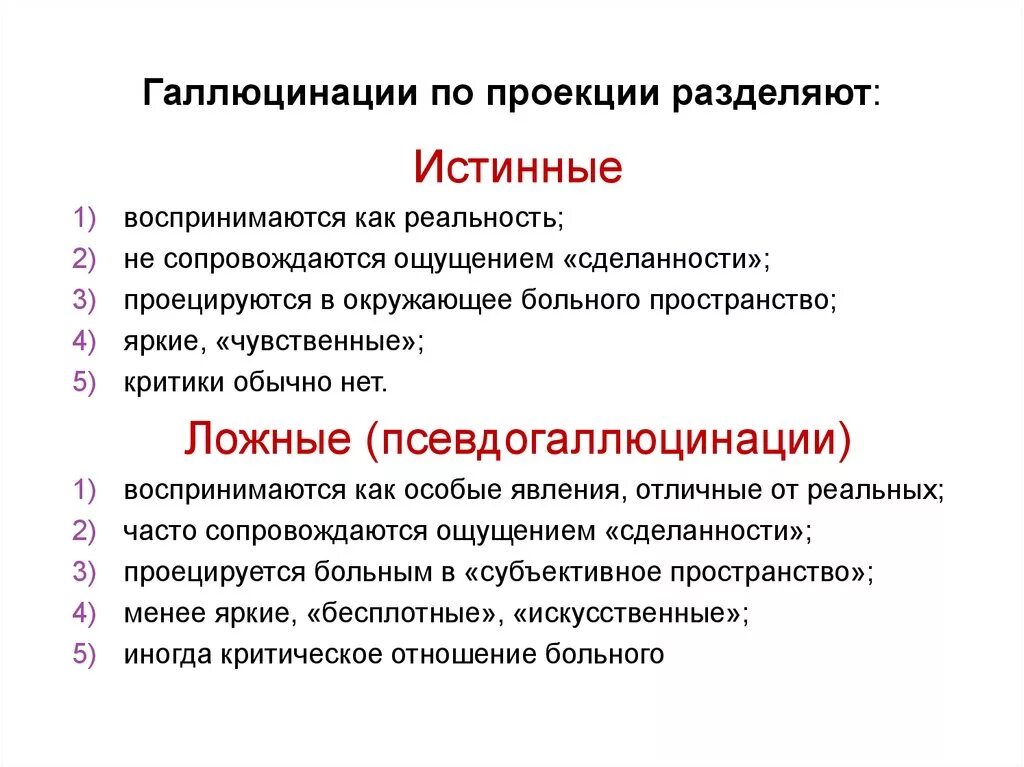 Псевдогаллюцинации симптомы. Истинные галлюцинации. Истинные и ложные галлюцинации. Признаки галлюцинации