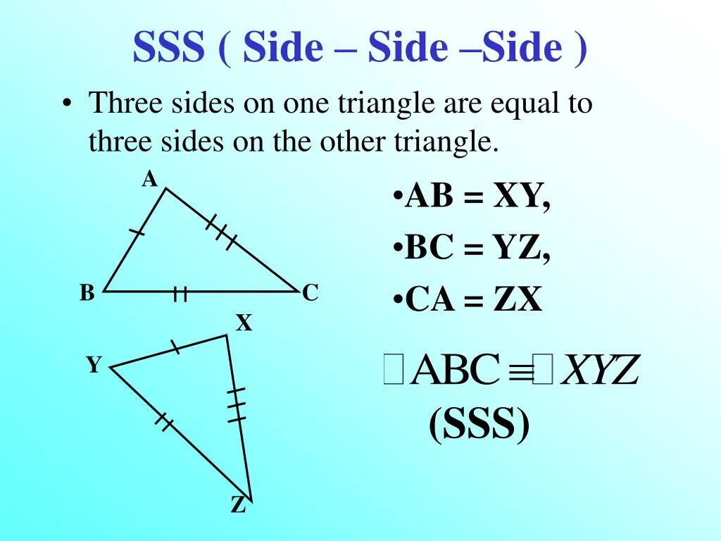 Sides of Triangle. Triangle length of. Ab или XY. 2 Side Equaterial Triangle. Three sides