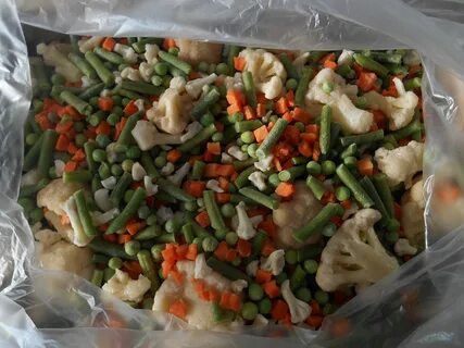 Замороженные овощи с шампиньонами