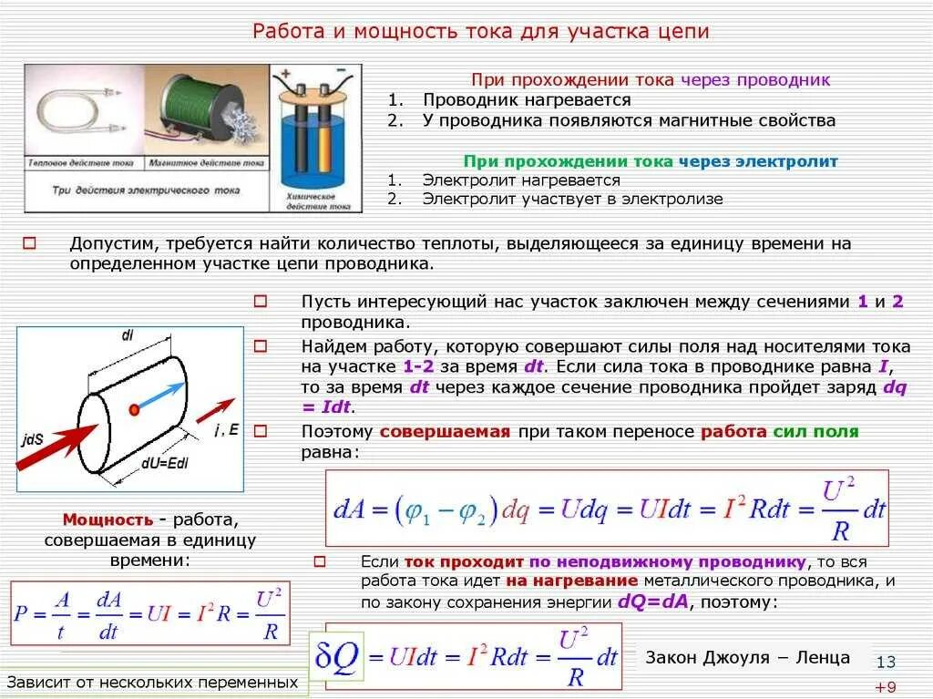 Мощность цепи электрического тока. Мощность в цепи постоянного тока. Работа и мощность постоянного тока формулы. Работа и мощность тока формулы. Работа электрического тока формула обозначения