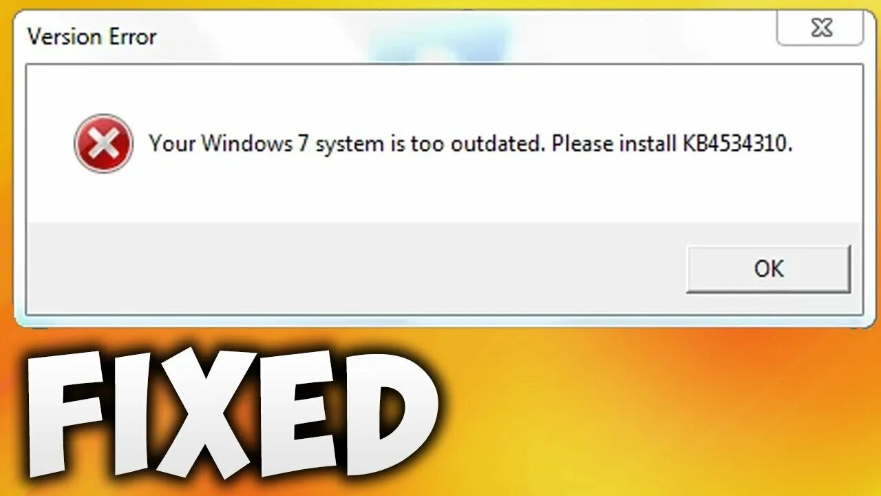 Outdated please install kb4534310. Outdated please install kb4534310