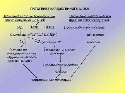 Кардиогенный шок патогенез