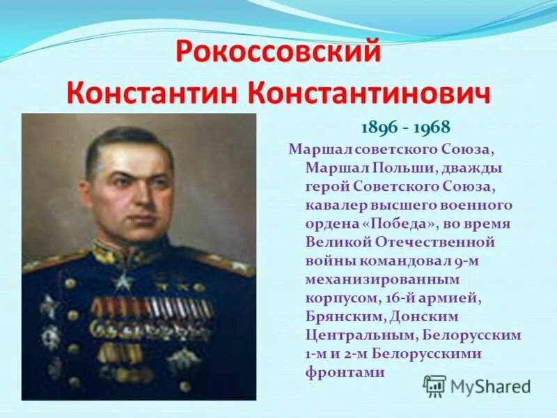 Великие полководцы доклад