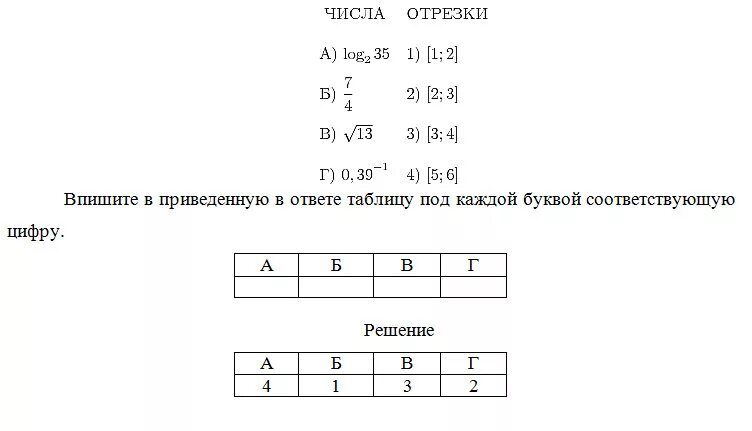 Наименьшее число промежутка 5 2