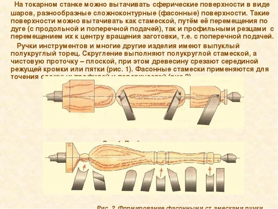 Какими инструментами формируют выпуклый полукруглый торец заготовки