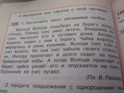 Прочитай предложения выпиши в тетрадь глаголы
