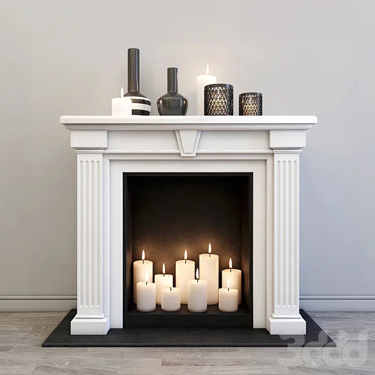Камин со свечами. Камин со свечами. Искусственный камин со свечами. Камин со свечами. Имитация камина.
