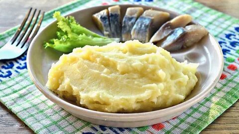 Пюре из картошки с молоком и маслом