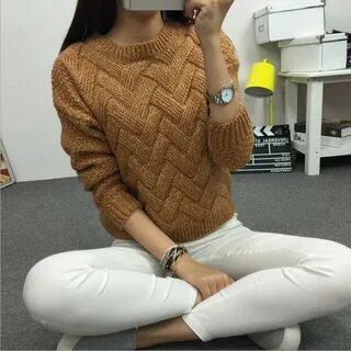 Вязаная молодежная кофта