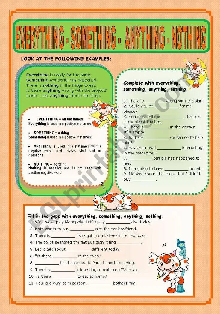 Something anything somebody anybody упражнение. Something Somebody anything anybody упражнения. Something anything nothing everything Worksheets. Something anything nothing упражнения. Indefinite pronouns упражнения для детей.