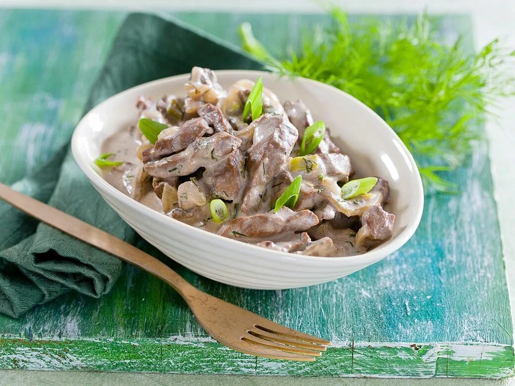 Куриный бефстроганов
